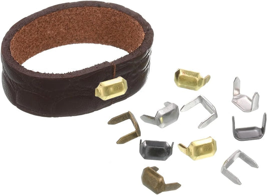 Two Prong Claw Rivets in Brass Pack of 10