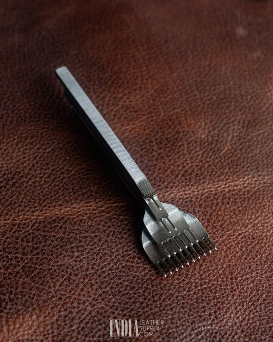 Stitching Chisels (Diamond Shaped) - Japanese Style (1+2+6+10 teeth)