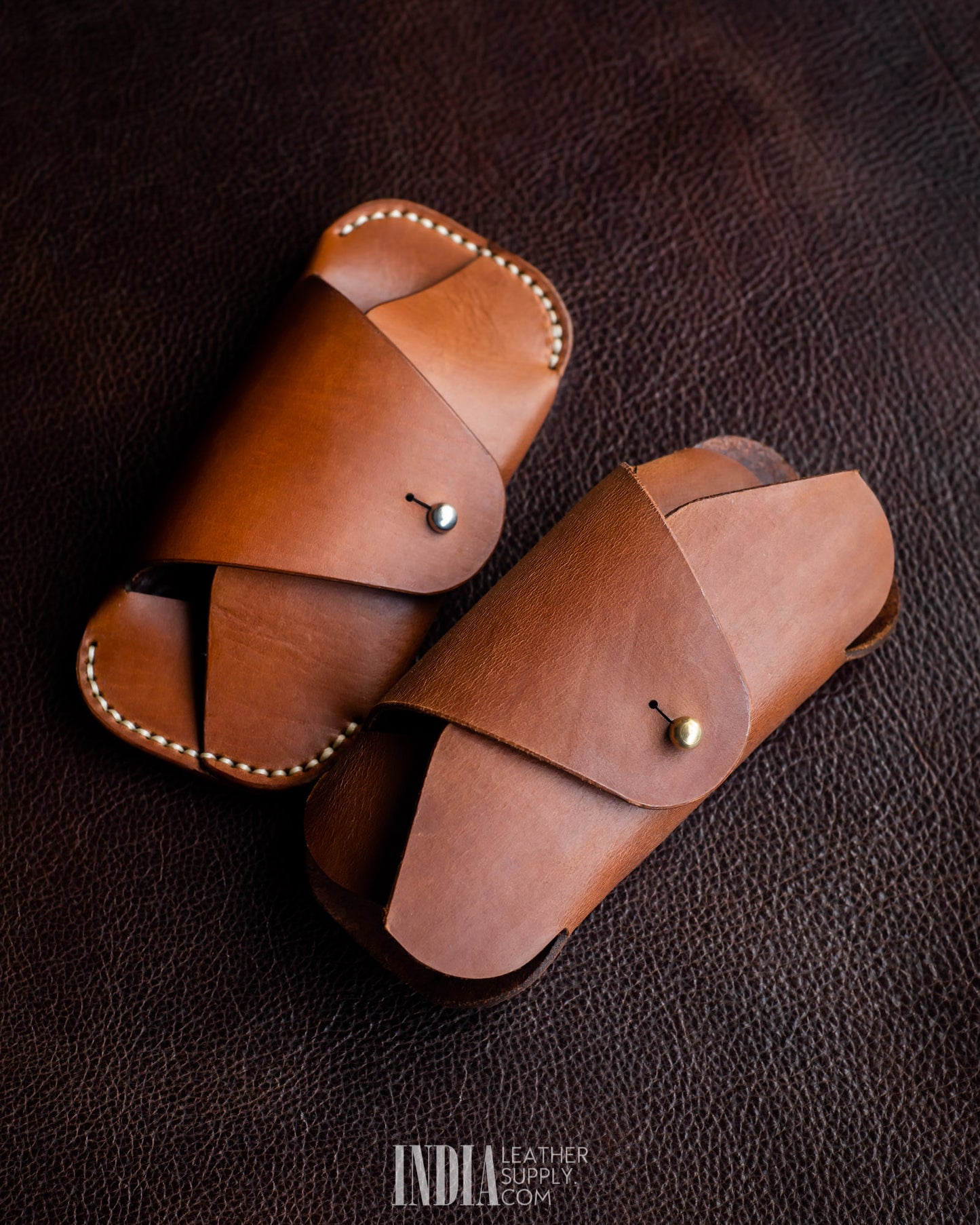 Solid Brass Button Studs (Screw Back)