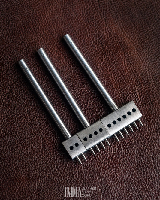 Round-hole Stitching Chisel Set