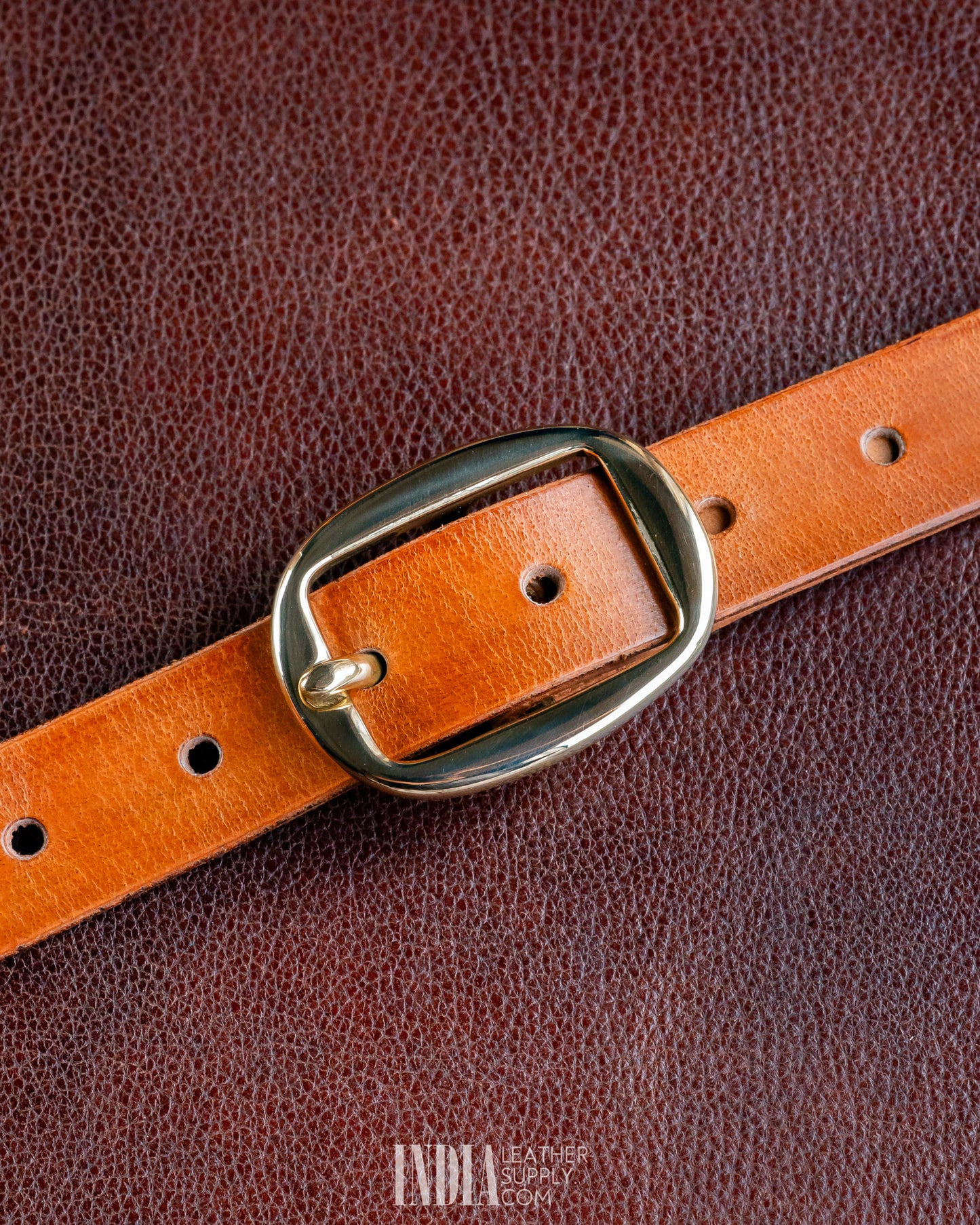 25mm Centre Bar Buckle, Solid Brass