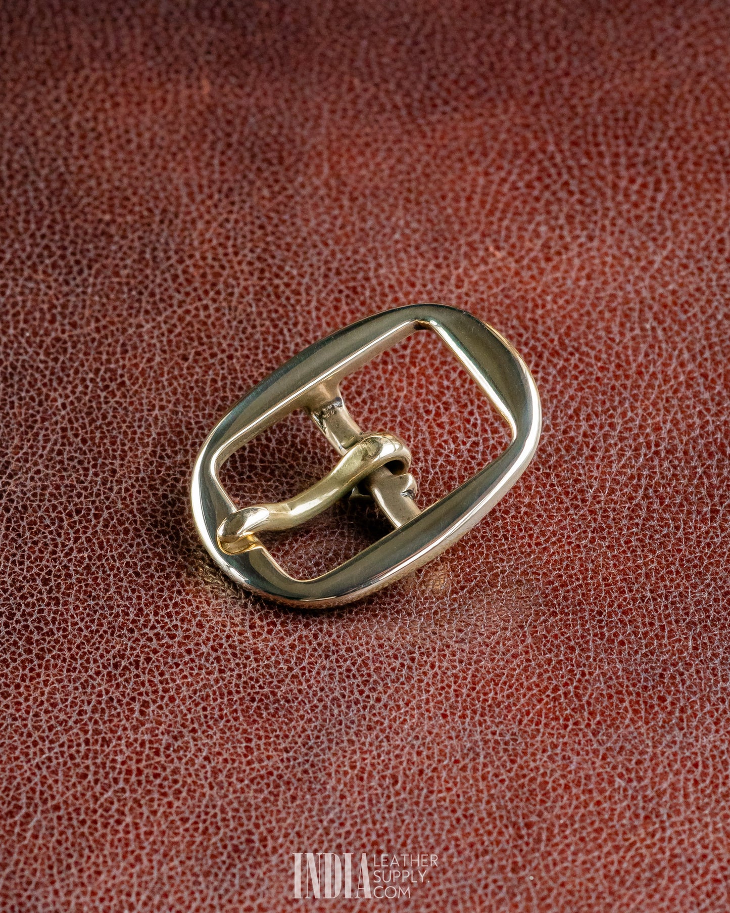 25mm Centre Bar Buckle, Solid Brass