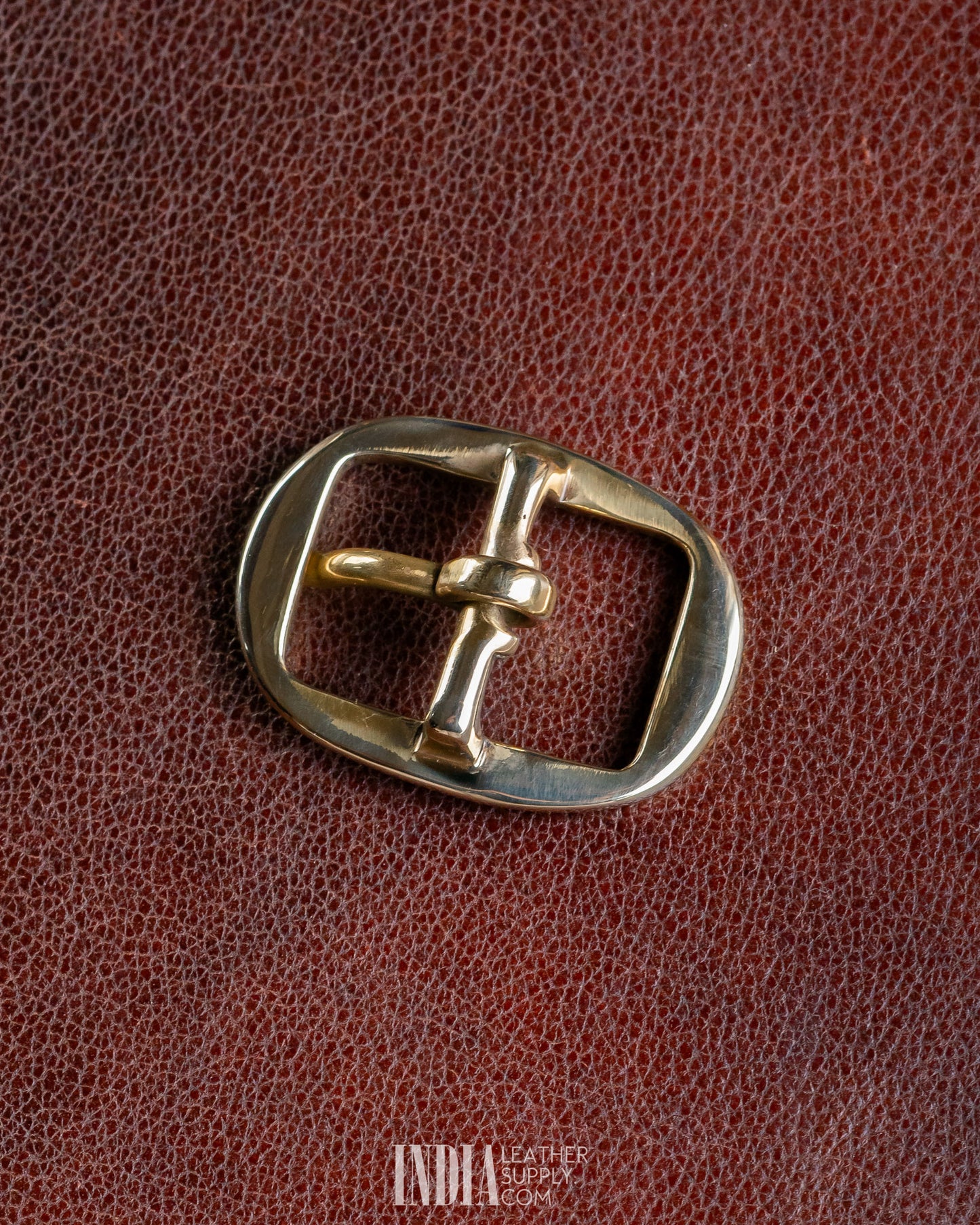 25mm Centre Bar Buckle, Solid Brass