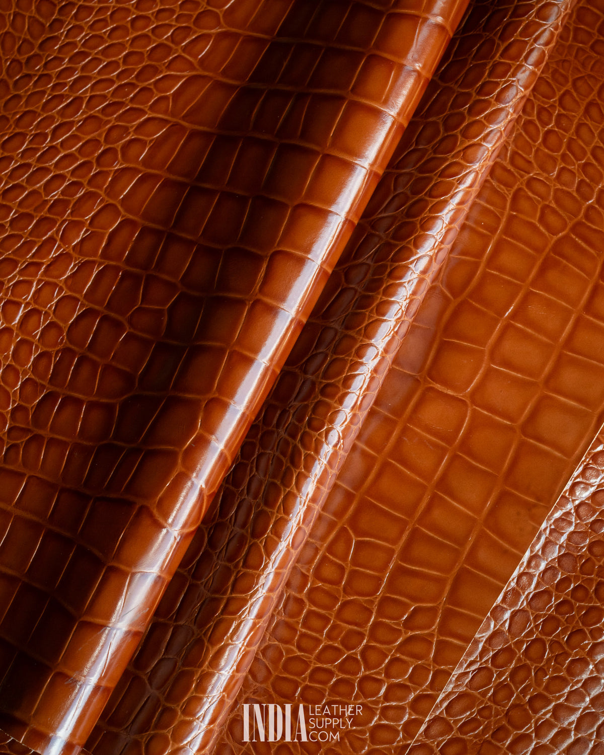 Tuscania Industria Conciaria – Cocco Stampato Cognac - 0.8/0.9mm