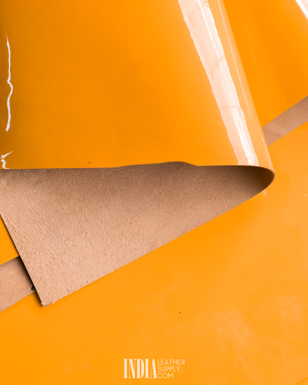 Tata International - Industrial Yellow Patent Leather - 0.9/1.1mm