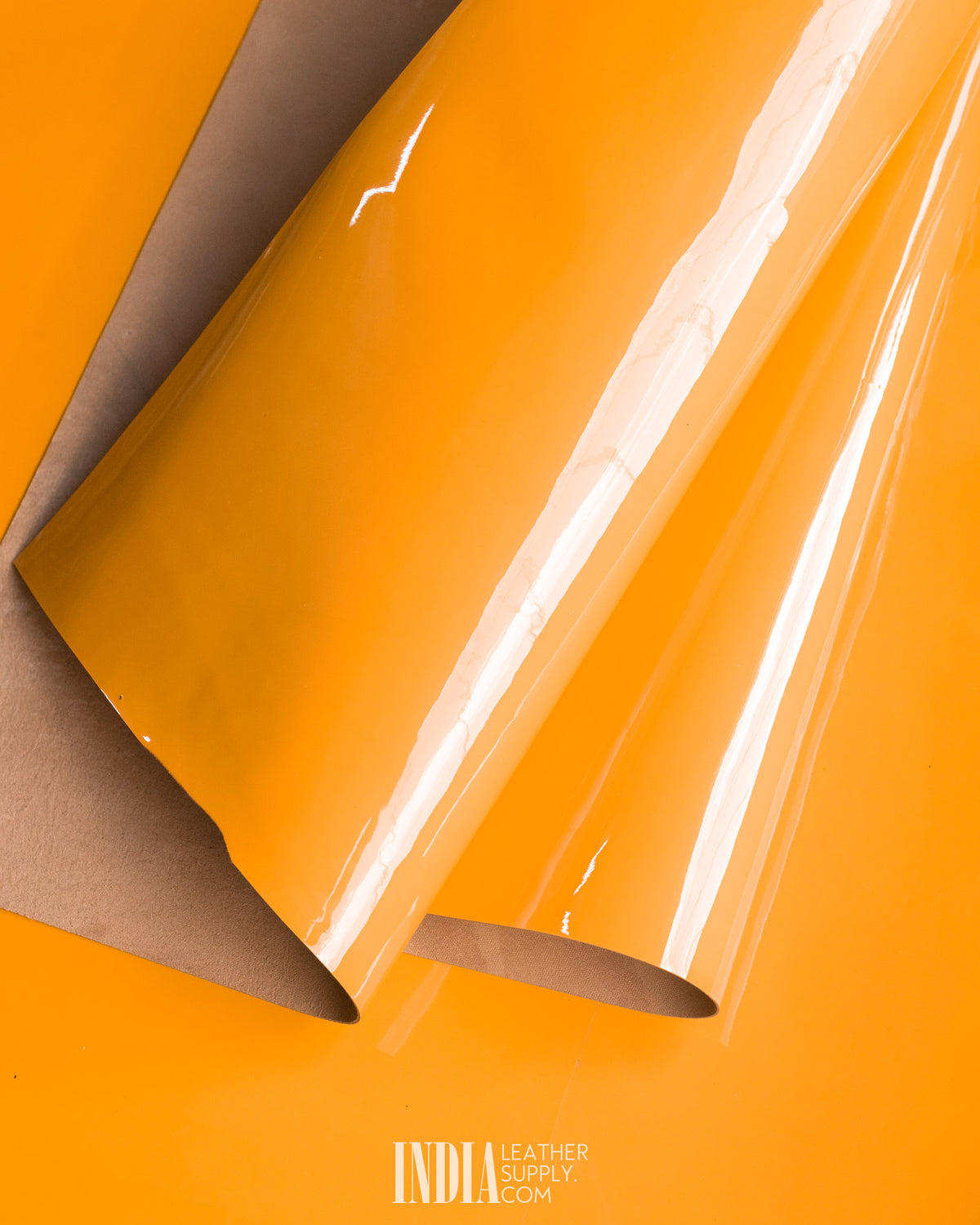 Tata International - Industrial Yellow Patent Leather - 0.9/1.1mm