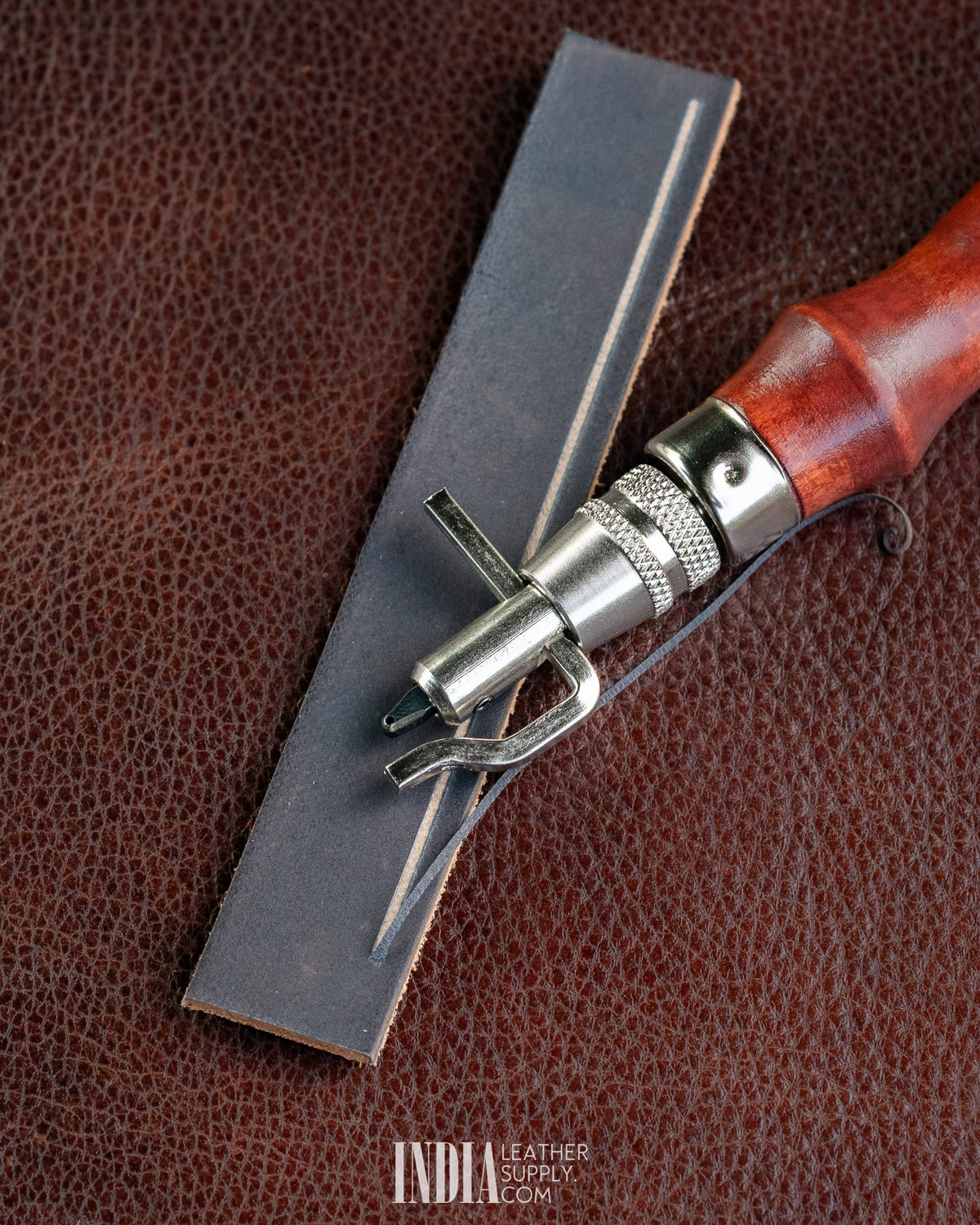 Groover, Creaser & Beveller Multi-Tool | Edge guide set for grooving | India Leather Supply
