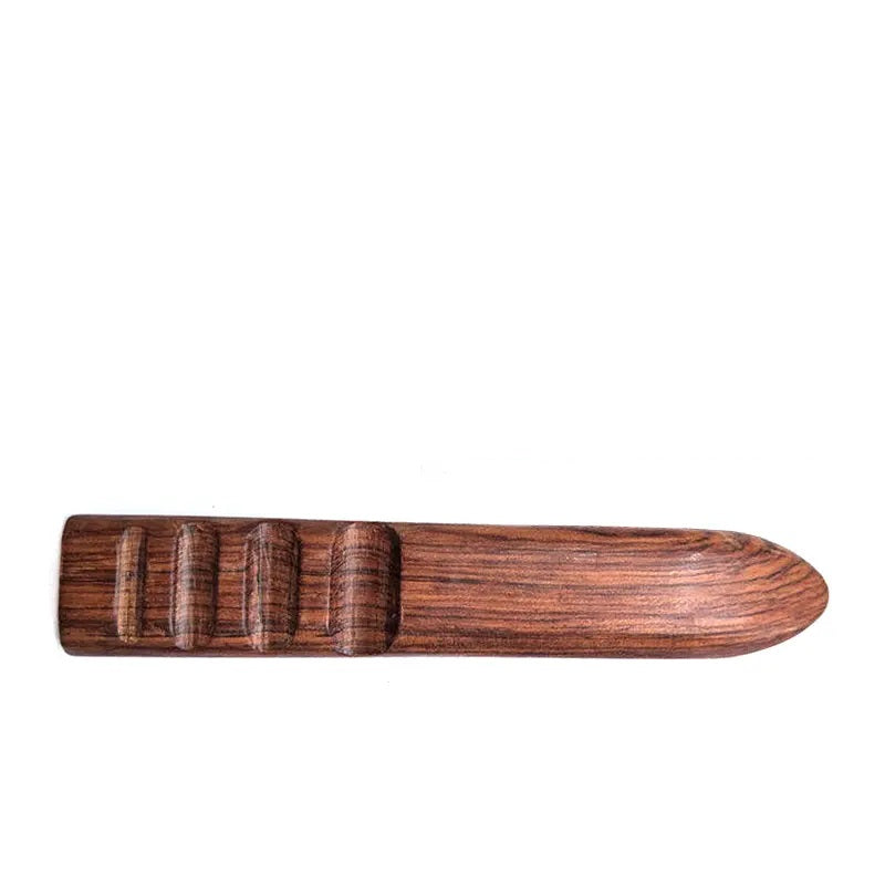 Flat Leather Burnisher made from Rosewood