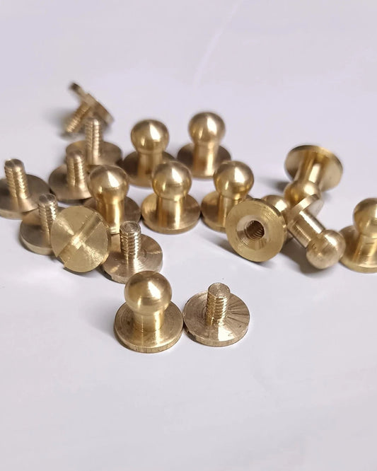 Brass Rivets and Studs| 10/Pack