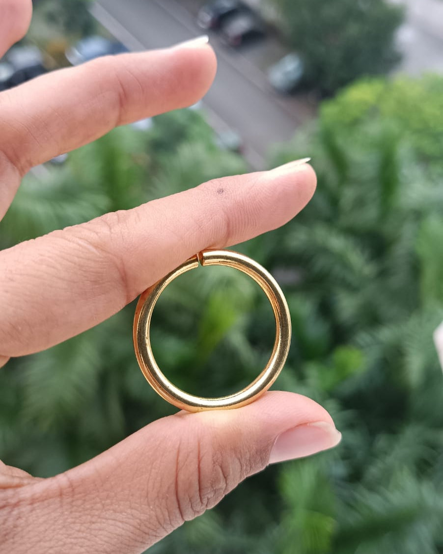 Brass link ring