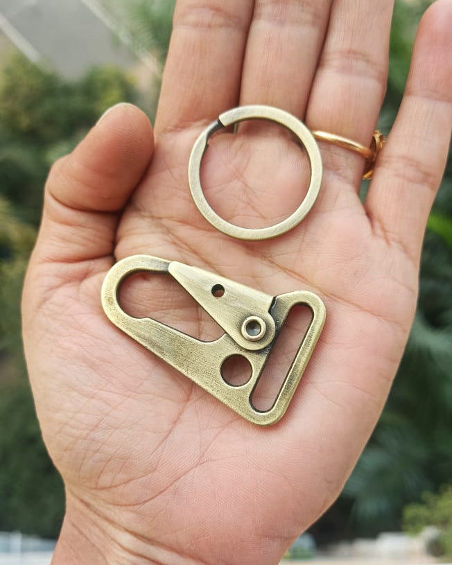 HK Spring Snap Hook with Ring (1 inch)