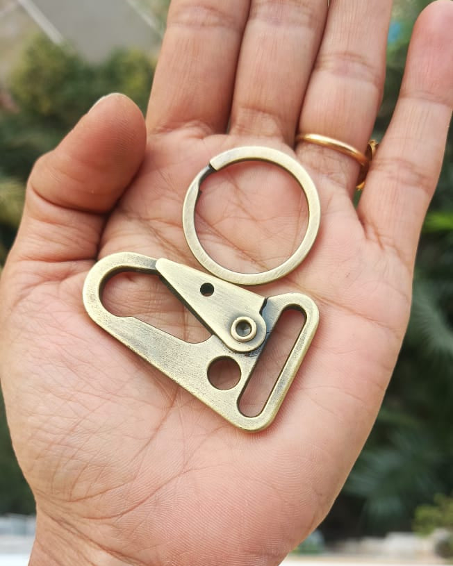 HK Spring Snap Hook with Ring (1 inch)