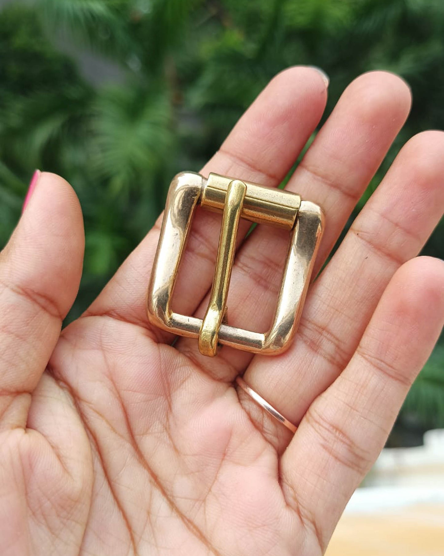 Anga Belt Buckle (Solid Brass) | 20mm | India Leather Supply