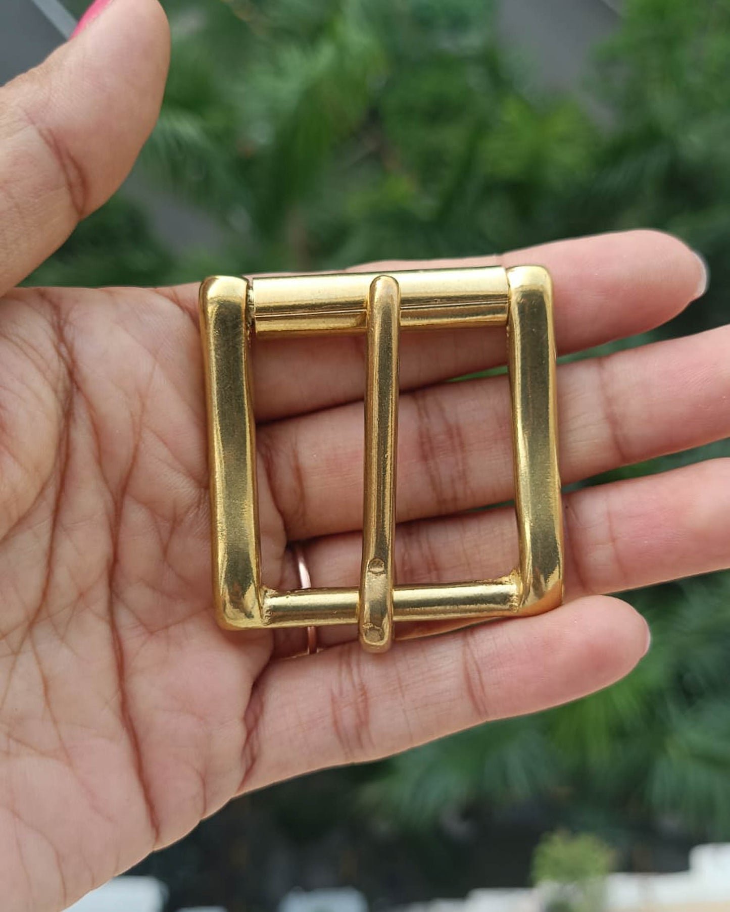 Anga Belt Buckle (Solid Brass) | 32mm | India Leather Supply