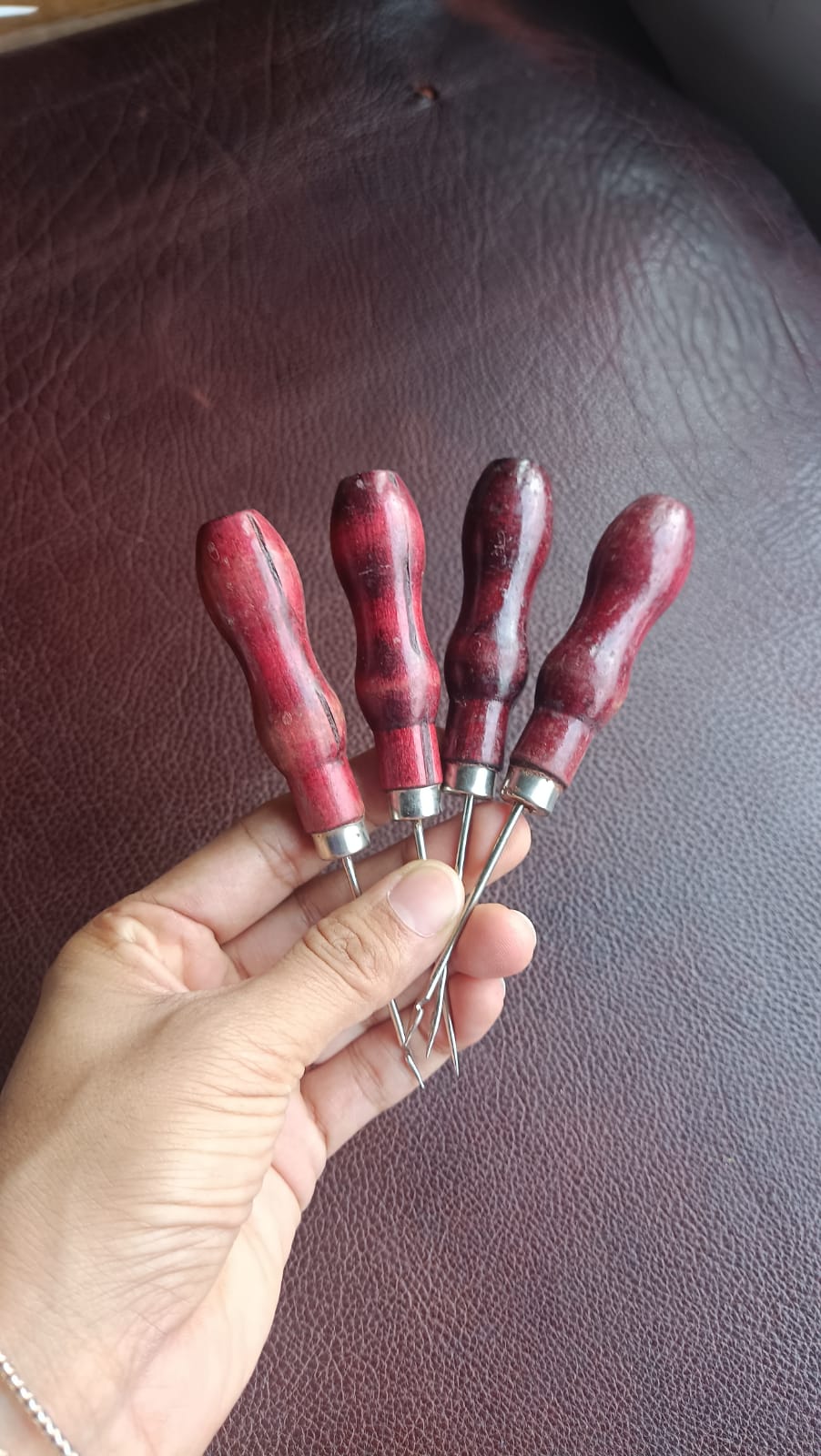 As is: Awl Double Gourd with hook | India Leather Supply