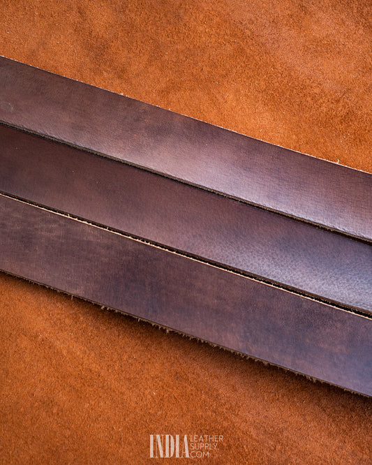 Belt Blank – Dark Brown | India Leather Supply
