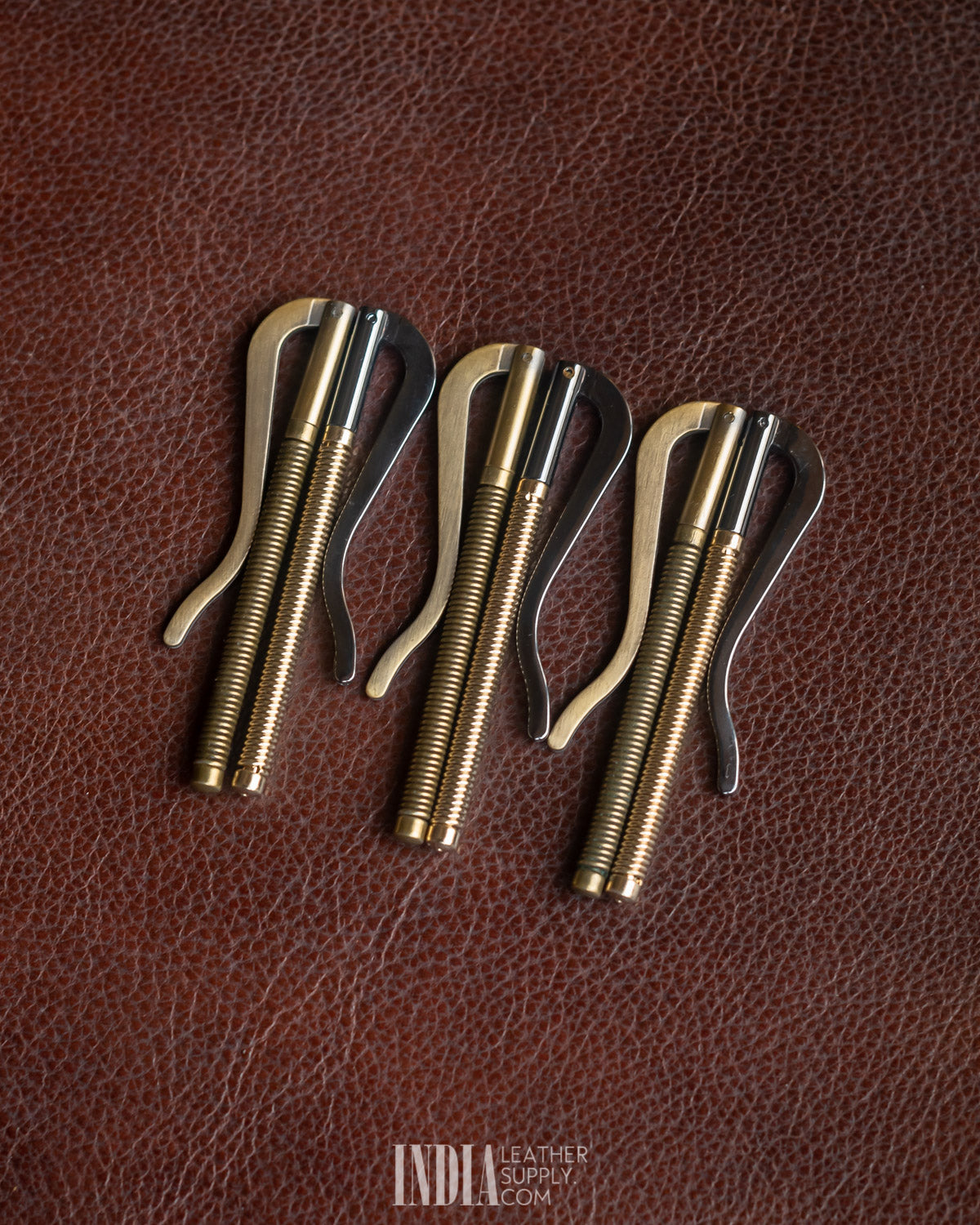Brass Money Clip 80mm | Antique Brass | India Leather Supply