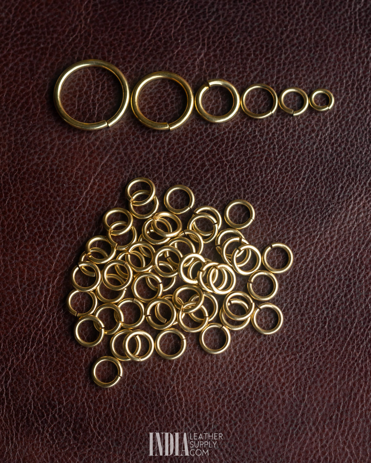 Brass Split Link Ring 10 per pack | India Leather Supply