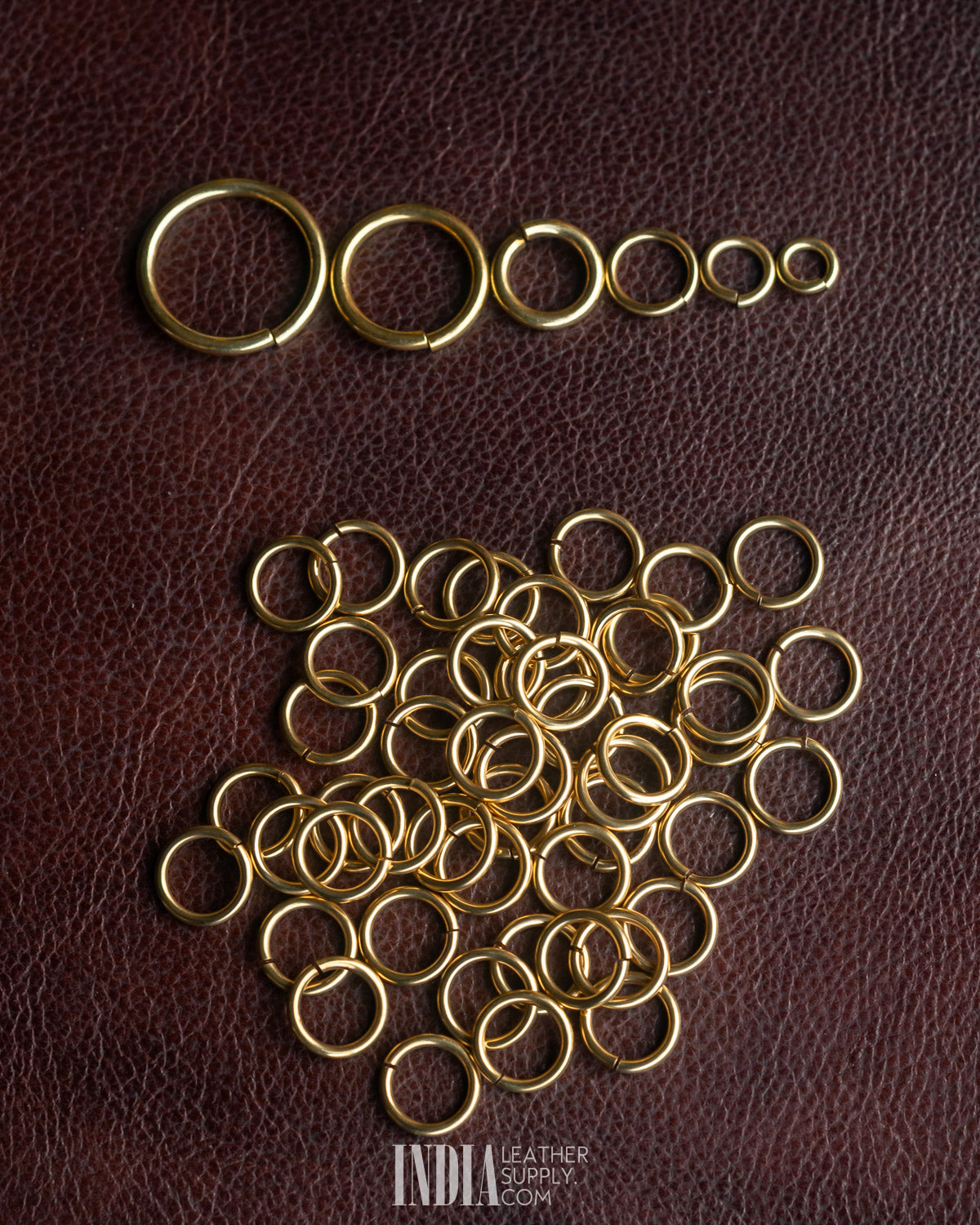 Brass Split Link Ring 10 per pack | India Leather Supply