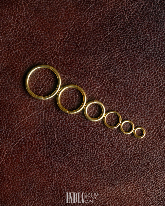 Brass Split Link Ring 10 per pack | India Leather Supply