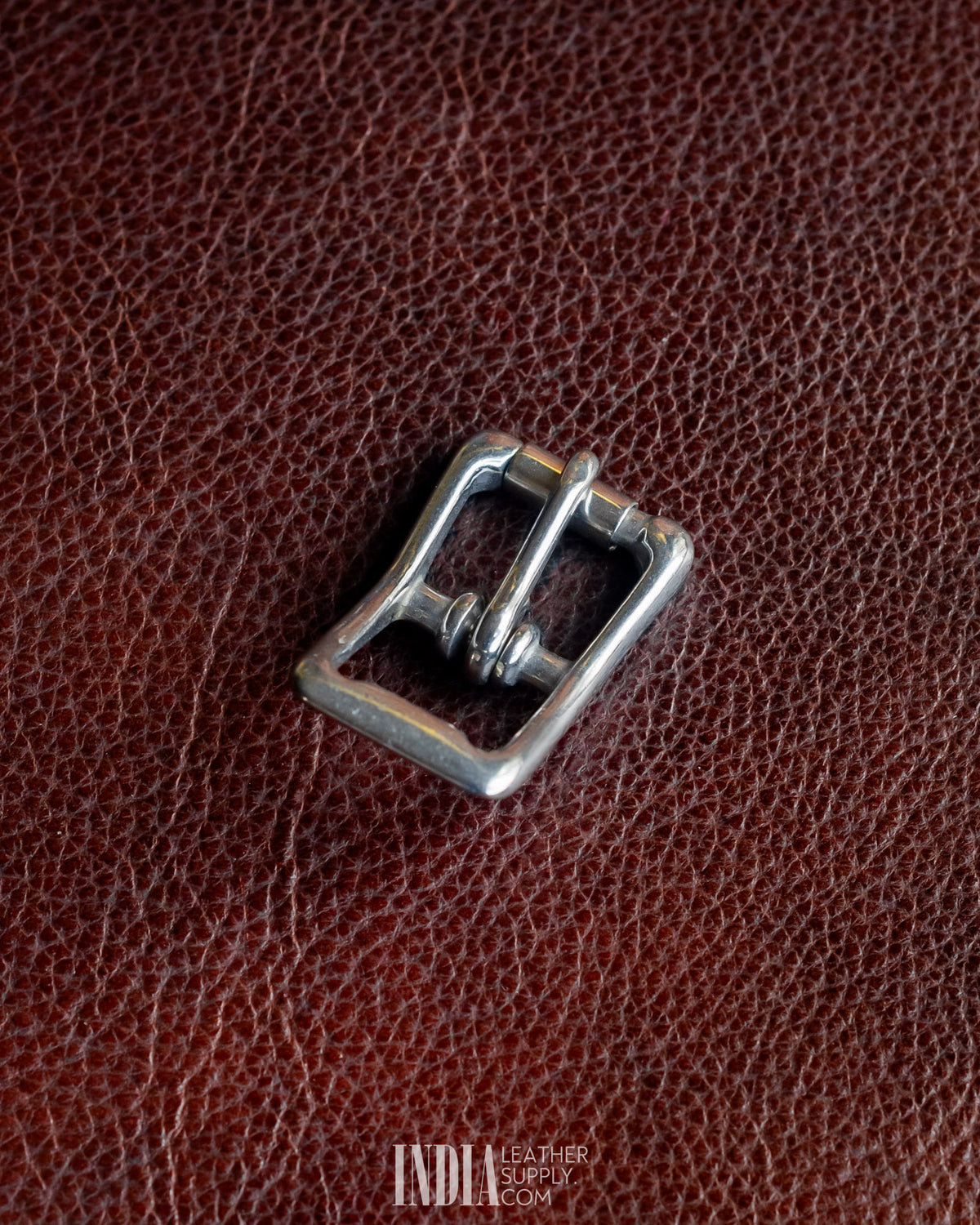 Cedi 16mm Center Bar Buckle SS | India Leather Supply