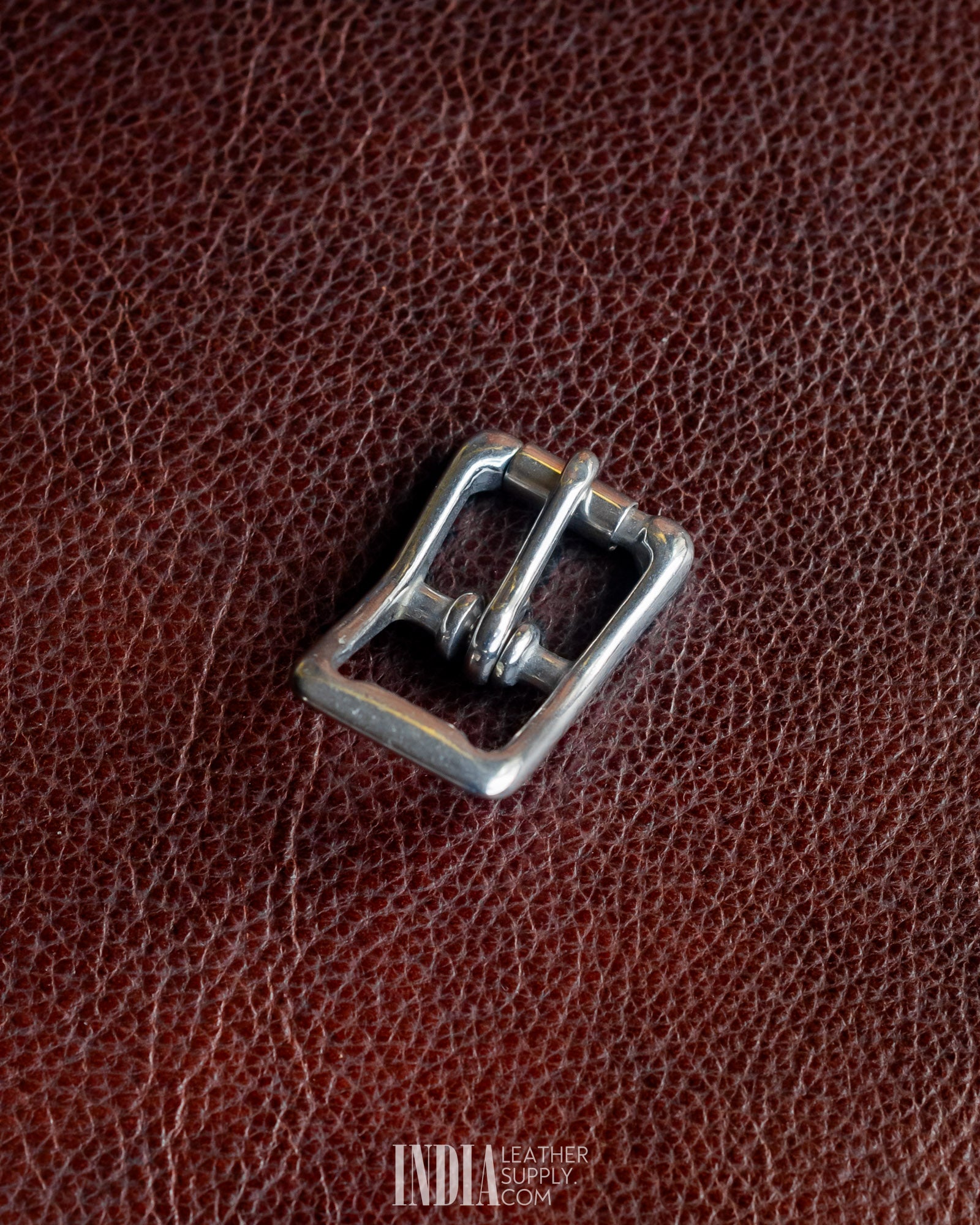 Cedi 16mm Center Bar Buckle SS | India Leather Supply