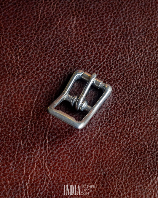 Cedi 16mm Center Bar Buckle SS | India Leather Supply