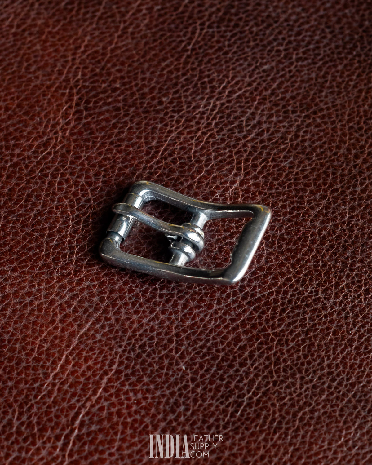 Cedi 16mm Center Bar Buckle SS | India Leather Supply