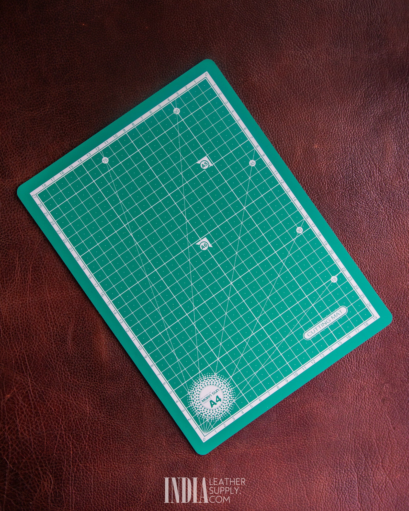 Cutting Mat (A4), Self Healing | Morn Sun (3 Layer) - Green | India Leather Supply