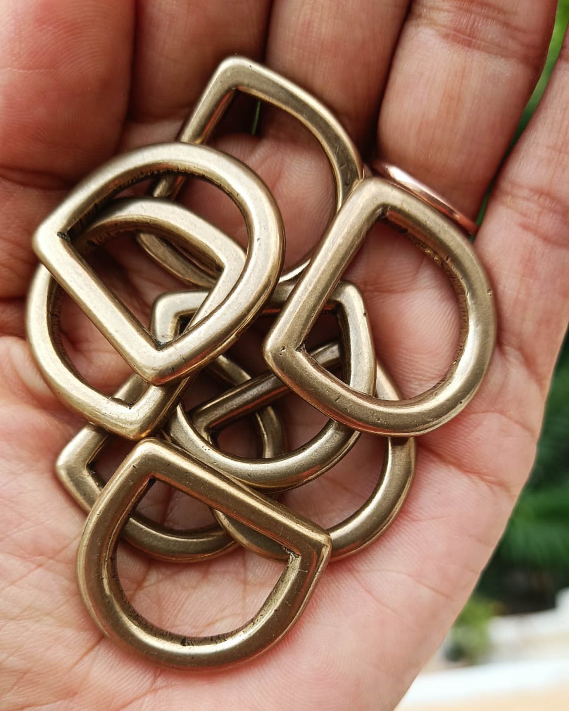 D-Ring in Solid Brass 19mm Economy | India Leather Supply