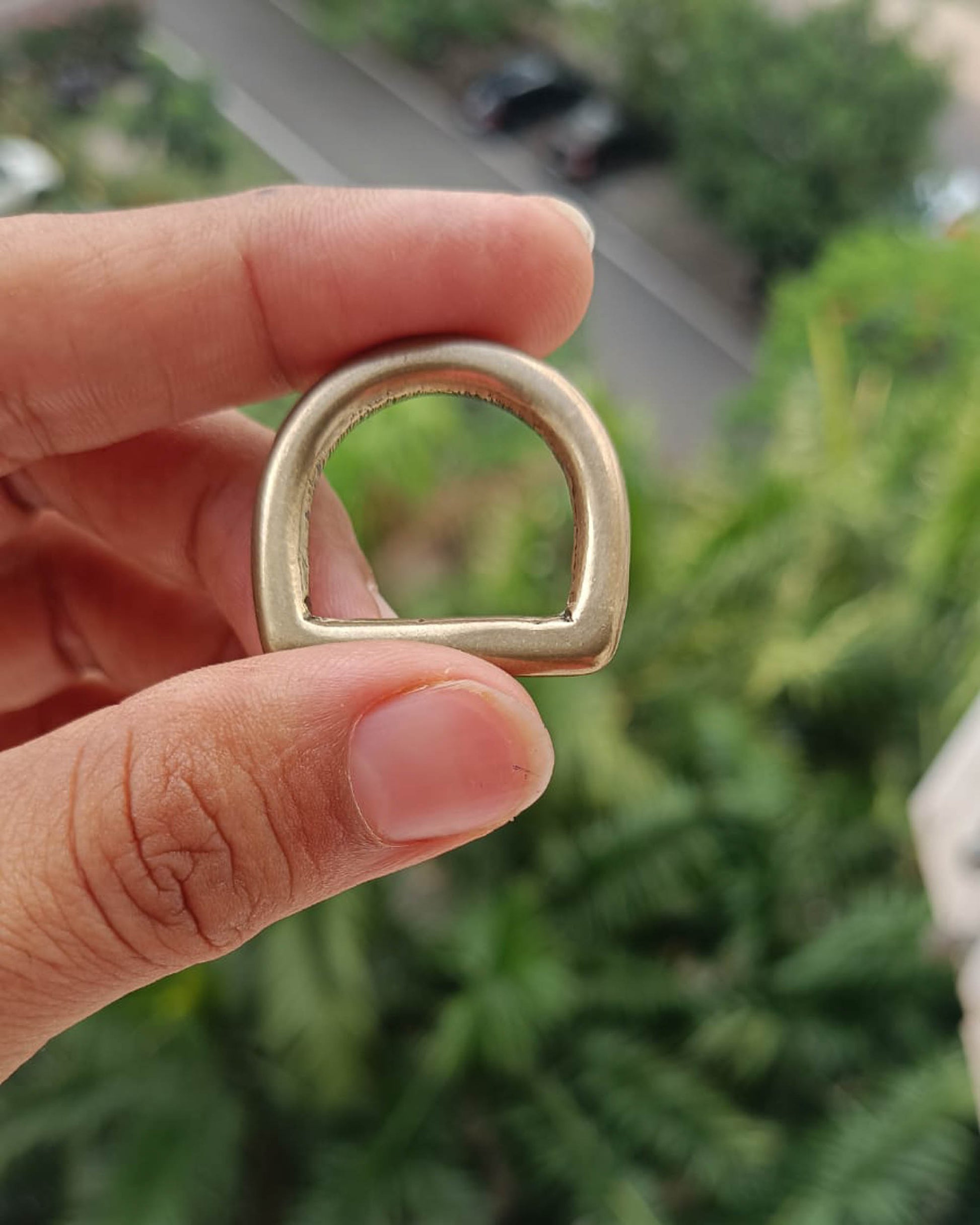 D-Ring in Solid Brass 19mm Economy | Antique Brass Matte | India Leather Supply