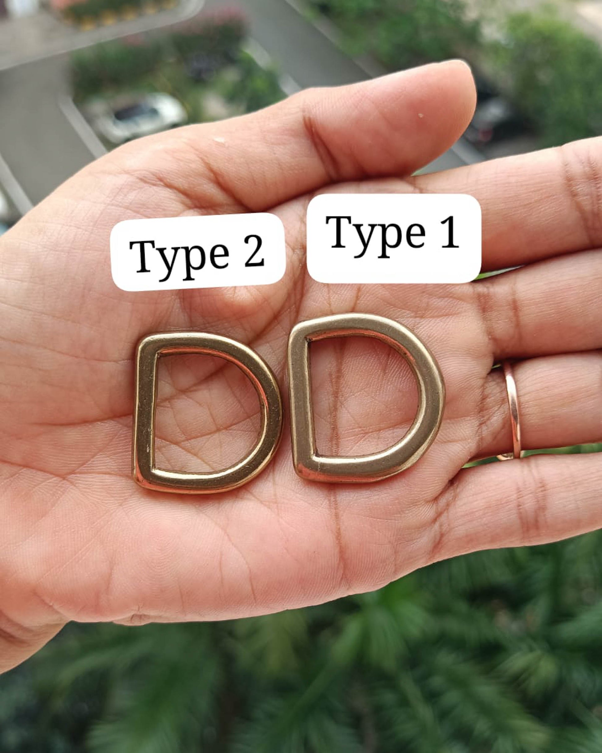 D-Ring in Solid Brass 19mm Economy | India Leather Supply