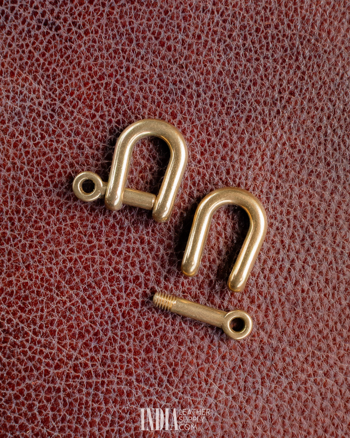 D Ring, Solid Brass (Screw Pin) | India Leather Supply