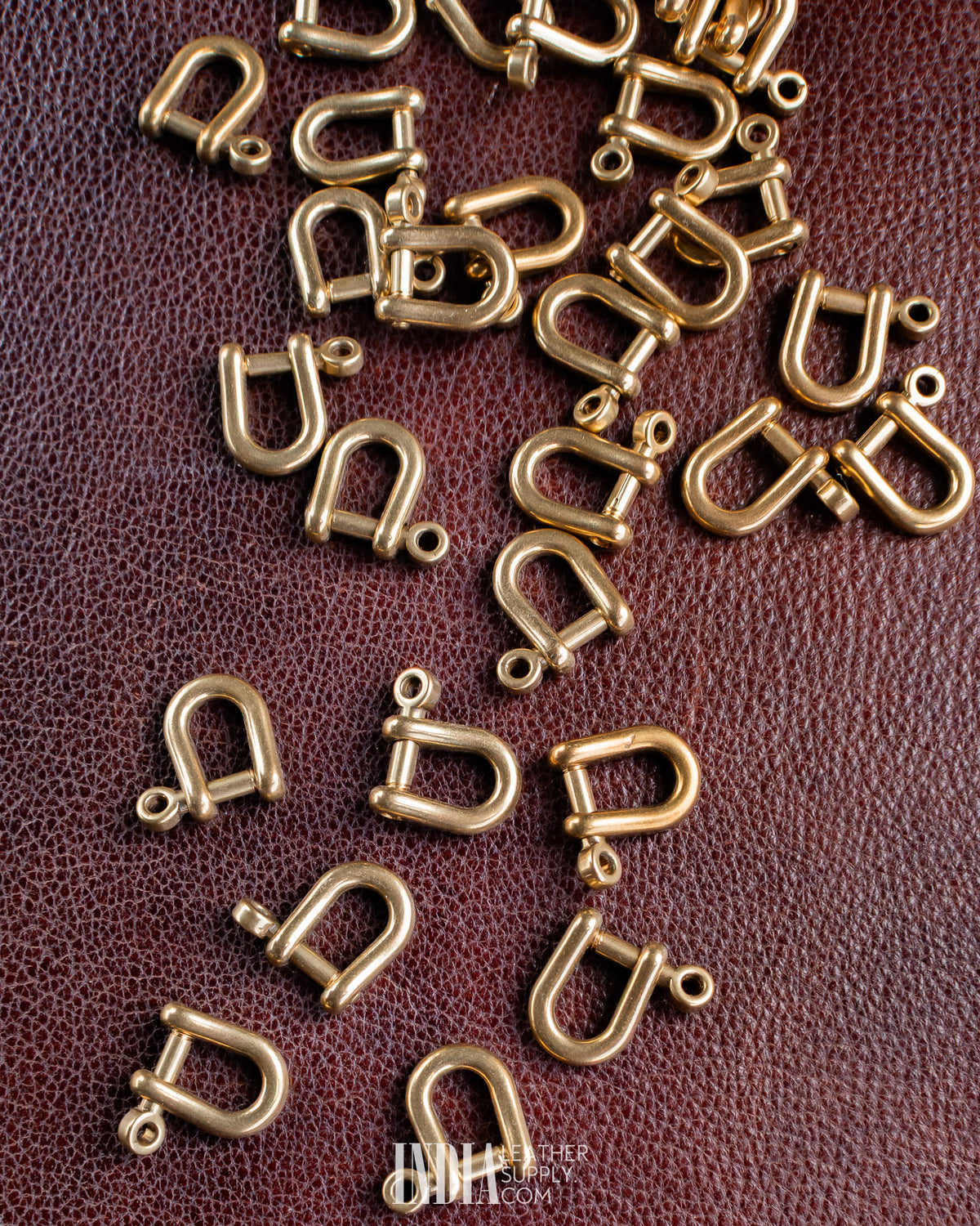 D Ring, Solid Brass (Screw Pin) | India Leather Supply