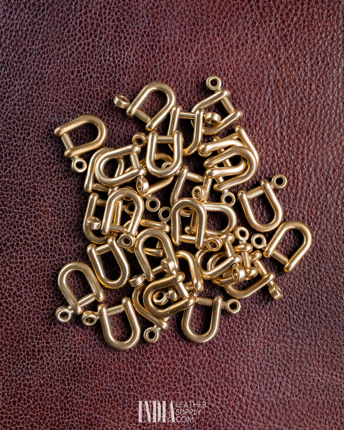 D Ring, Solid Brass (Screw Pin) | India Leather Supply