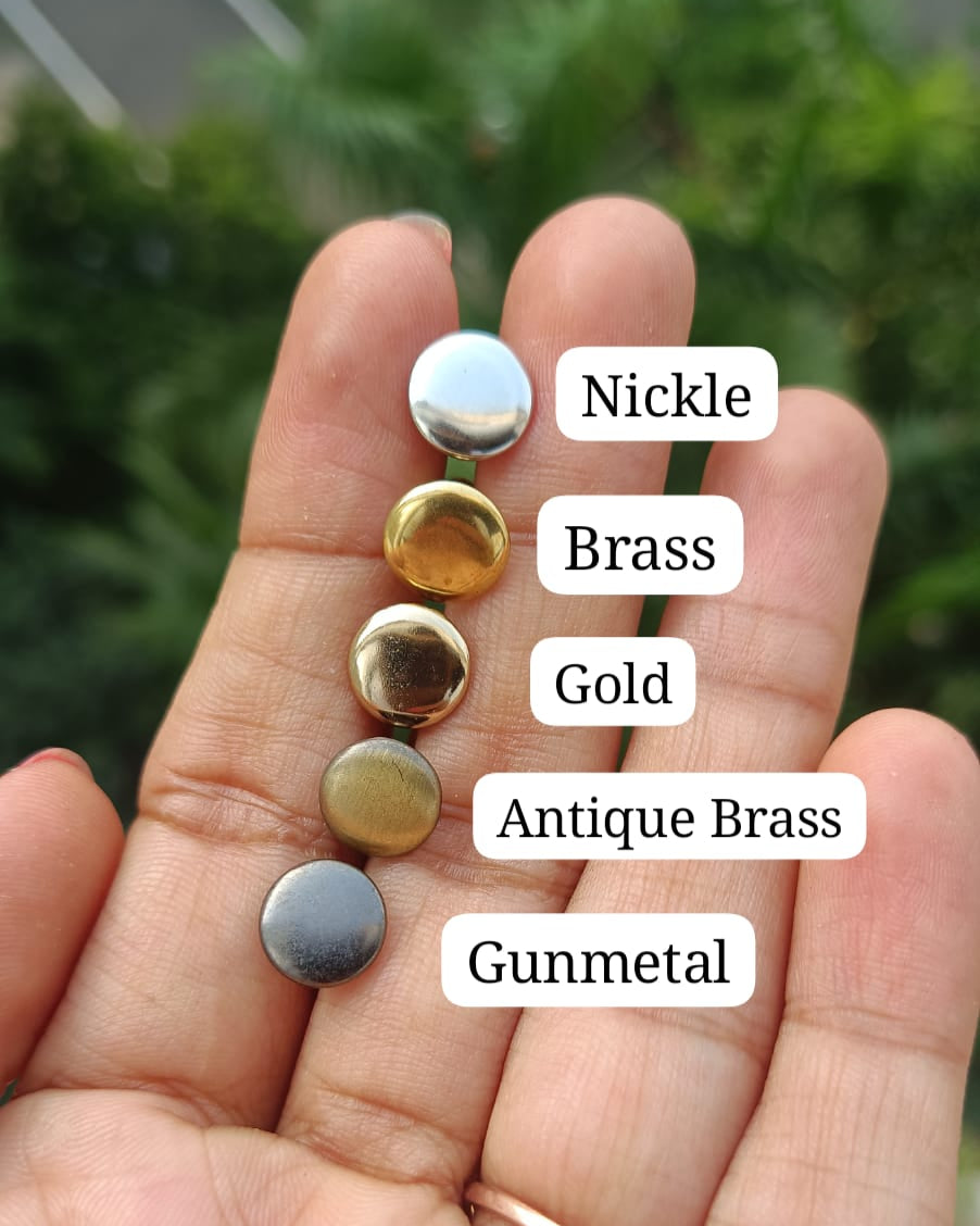 Double Cap Brass Rivet | India Leather Supply