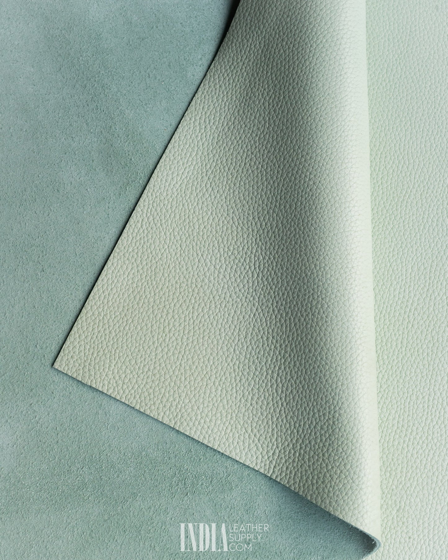 ECCO Sage Green Pebble Grain Leather 1.5-1.7mm | India Leather Supply