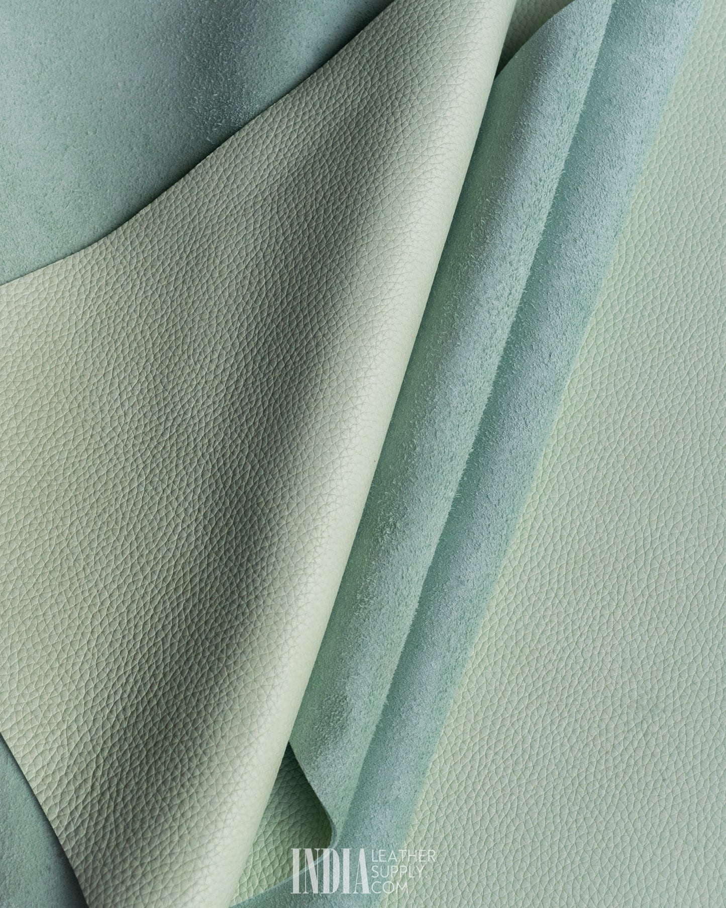 ECCO Sage Green Pebble Grain Leather 1.5-1.7mm | India Leather Supply