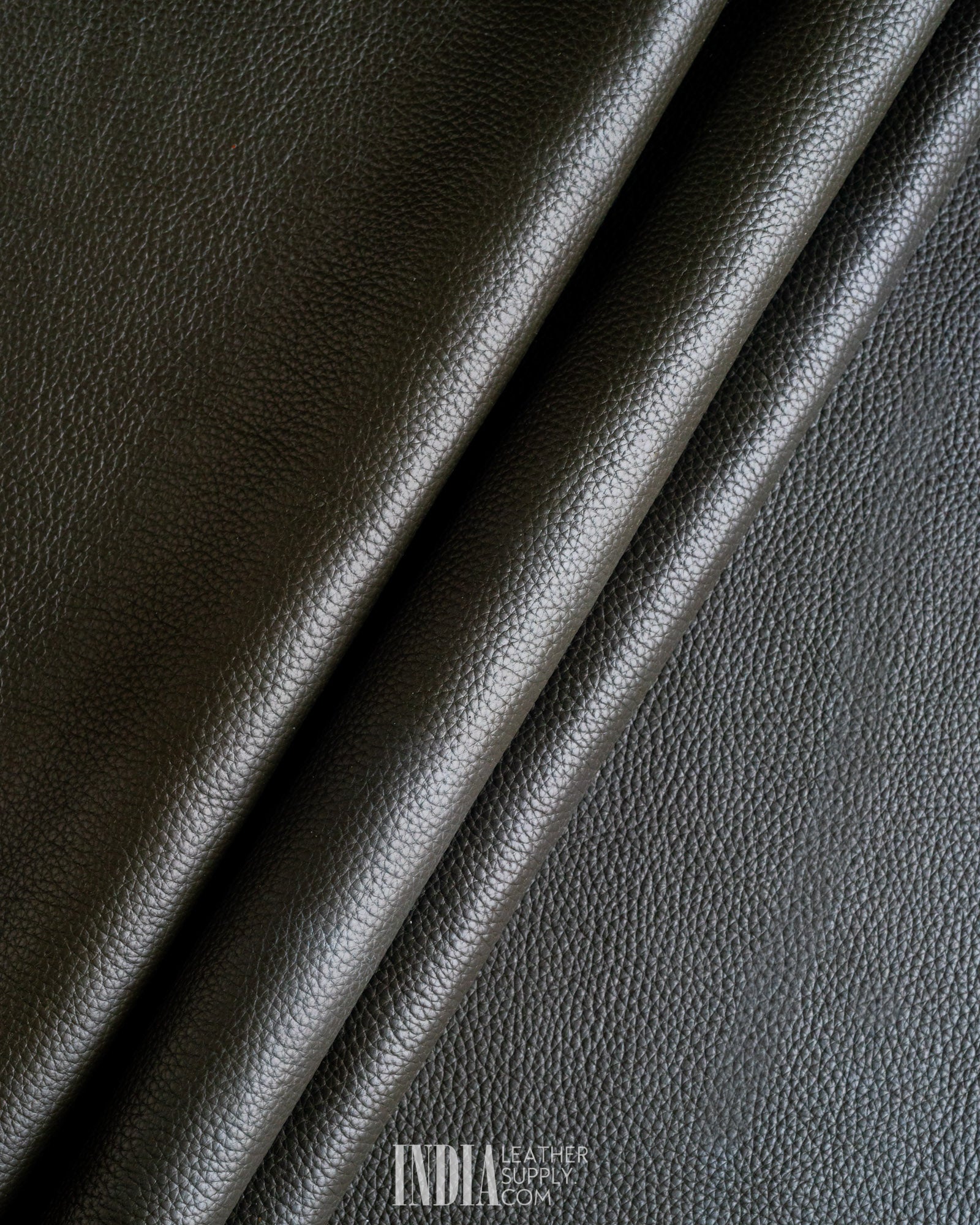 Ecco Tannery - Military Olive Drab, Pebble Grain - 1.4/1.6mm | India Leather Supply