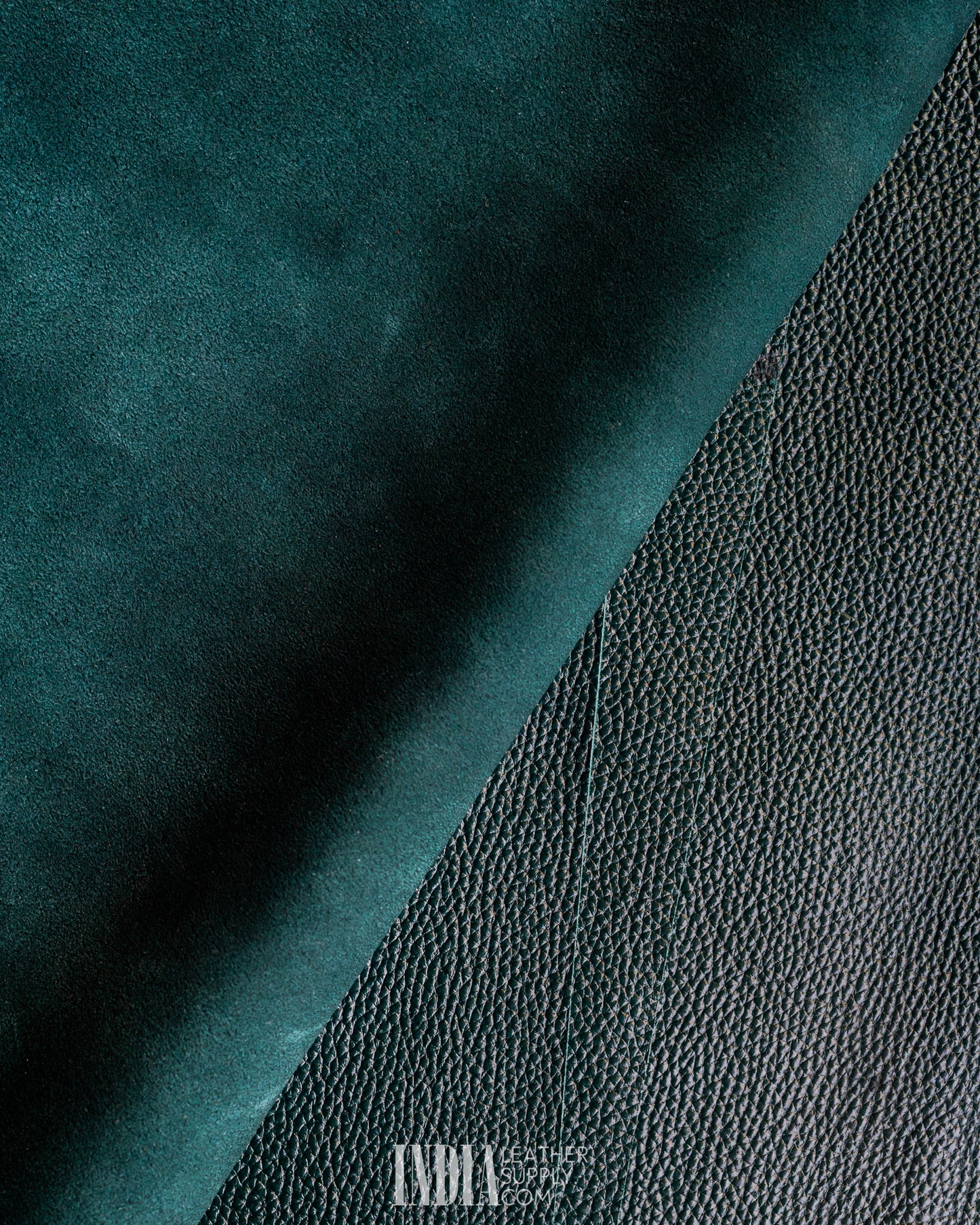 Ecco Tannery - Pebble Grain Forest Green - 1.6/1.8mm | India Leather Supply
