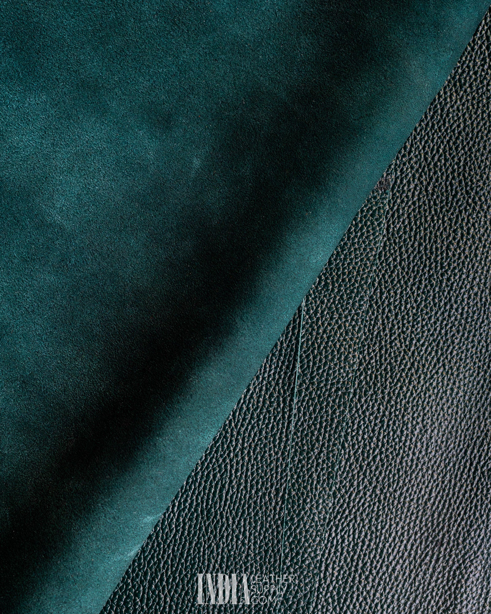 Ecco Tannery - Pebble Grain Forest Green - 1.6/1.8mm | India Leather Supply