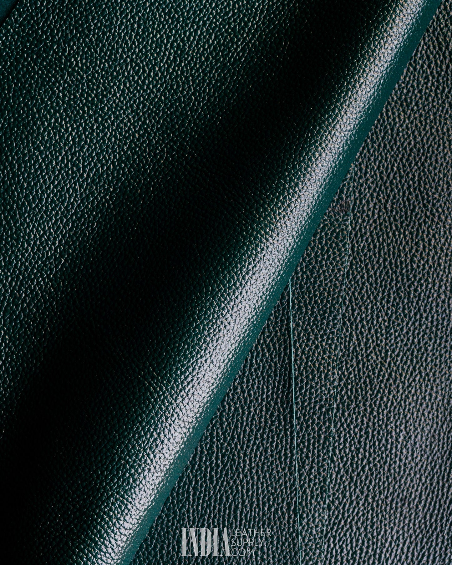Ecco Tannery - Pebble Grain Forest Green - 1.6/1.8mm | India Leather Supply