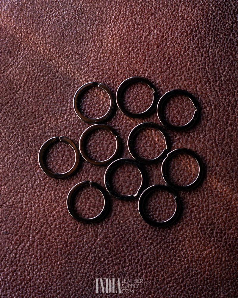 Flat Keyring Mild Steel | India Leather Supply