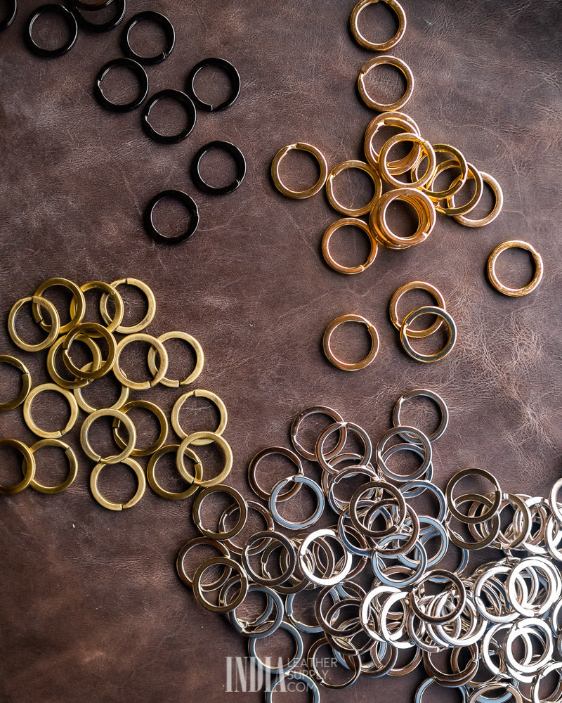 Flat Keyring Mild Steel | India Leather Supply