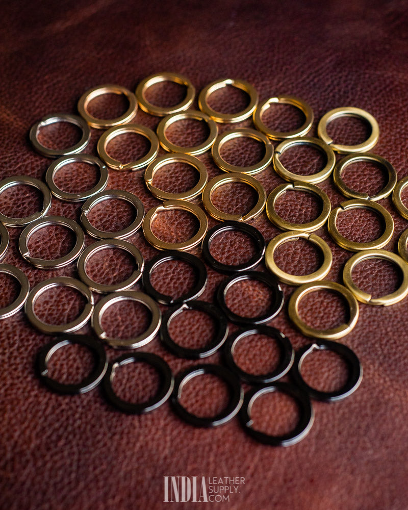 Flat Keyring Mild Steel | India Leather Supply