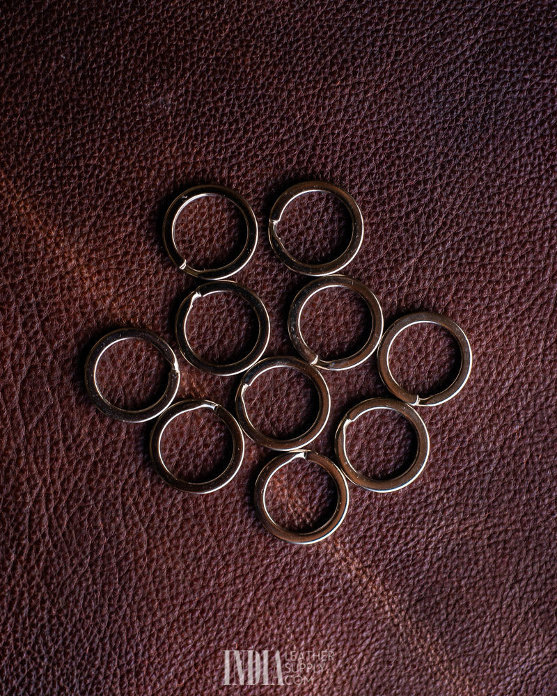 Flat Keyring Mild Steel | India Leather Supply