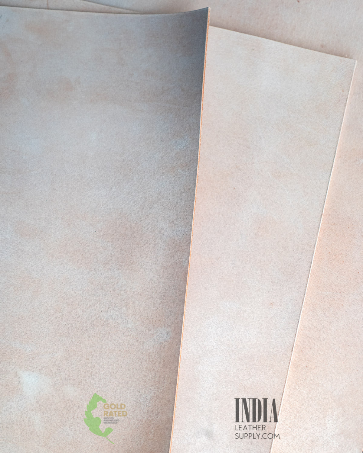 Full Grain Buffalo Veg Tanned Crust Leather Natural | India Leather Supply