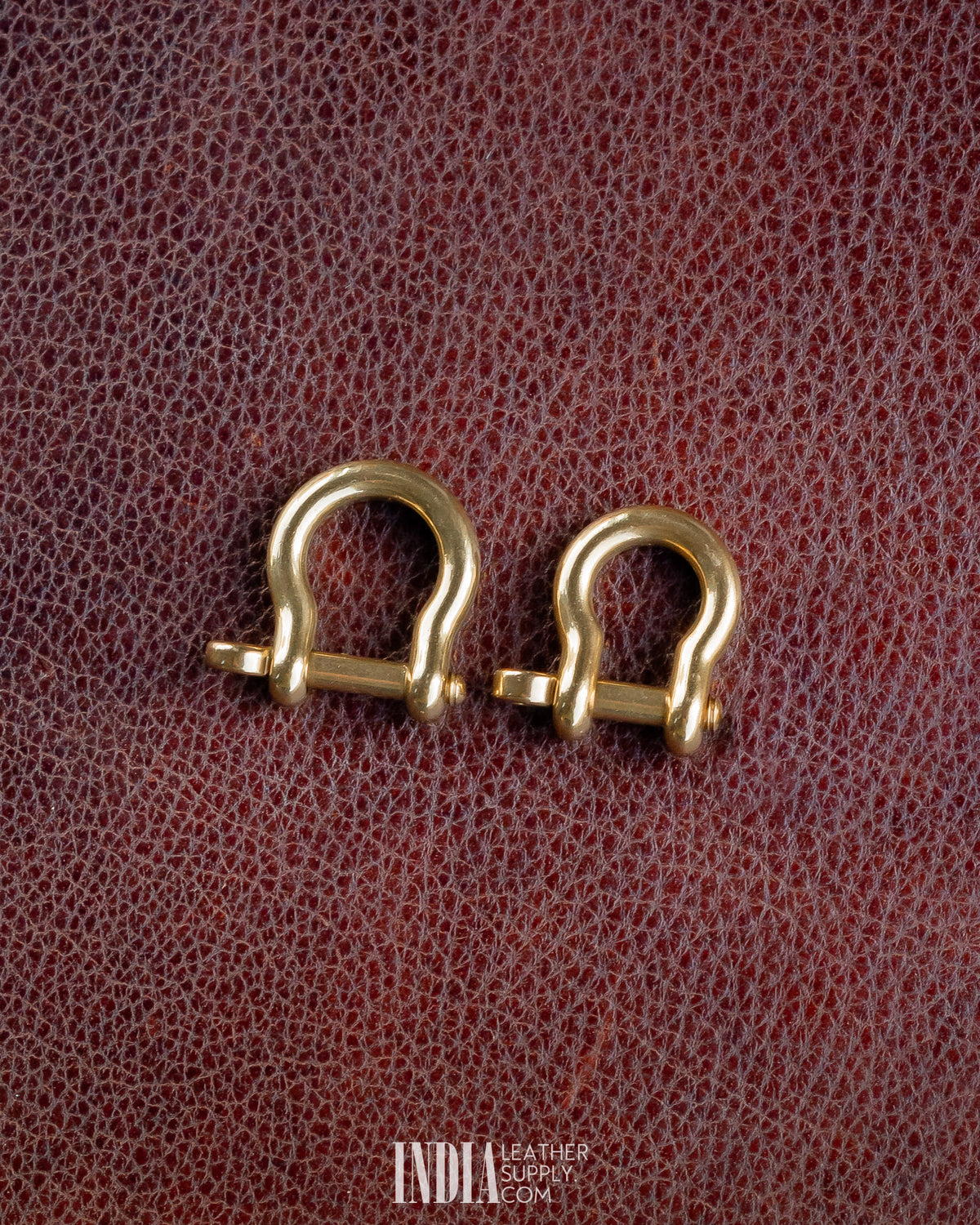 Horseshoe D Ring, Solid Brass (Screw Pin) | India Leather Supply