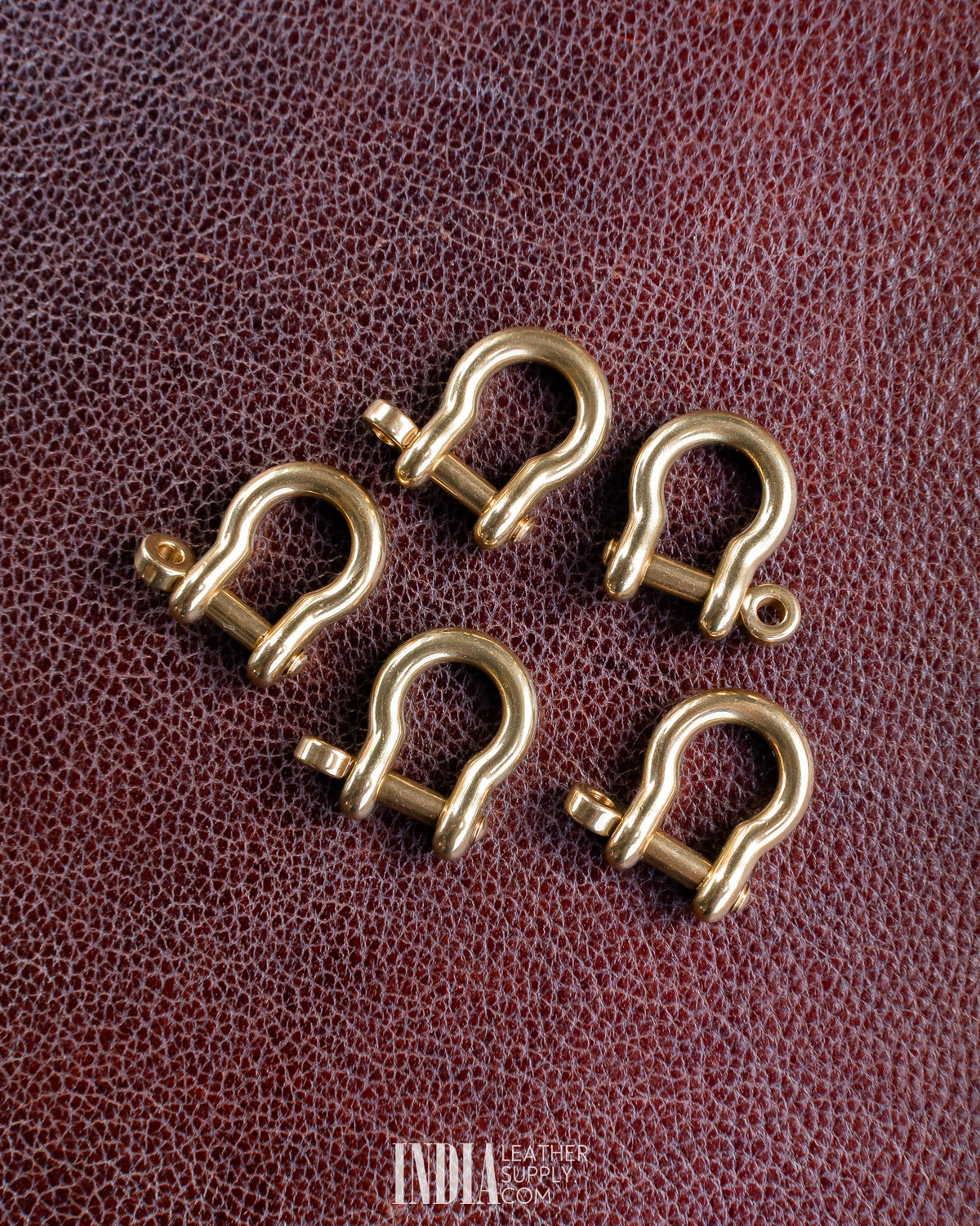 Horseshoe D Ring, Solid Brass (Screw Pin) | India Leather Supply