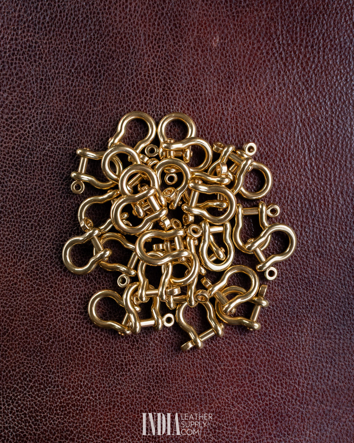Horseshoe D Ring, Solid Brass (Screw Pin) | India Leather Supply